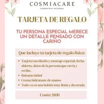 Tarjeta de regalo Cosmiacare