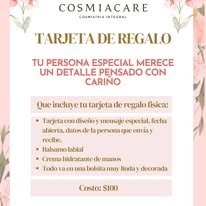 Tarjeta de regalo Cosmiacare